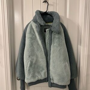 Cozy Two-Tone Fleece Jacket